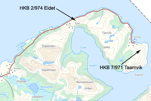 Eidet-Tårnvika kart