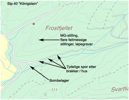 Kart Stp.40 Frostfjellet